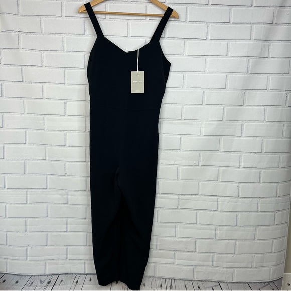 Everlane The Japanese GoWeave Slip Jumpsuit Black size 8 - Picture 3 of 9